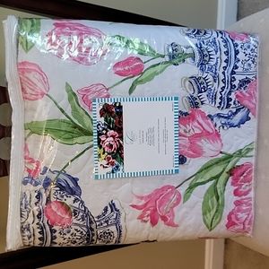 New Carlton Varney Live Vividly Queen Quilt with 2 Shams